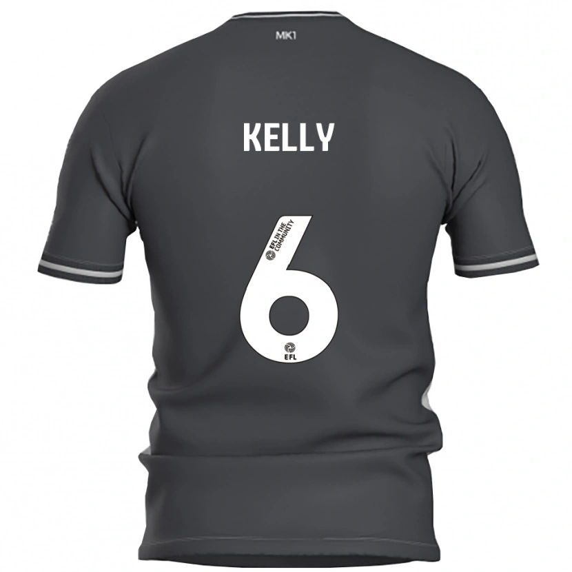 Danxen Hombre Camiseta Liam Kelly #6 Gris Plata 2ª Equipación 2025/26 La Camisa
