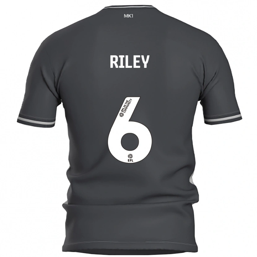 Danxen Hombre Camiseta Harry Riley #6 Gris Plata 2ª Equipación 2025/26 La Camisa