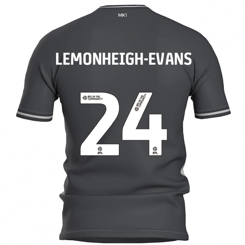 Danxen Hombre Camiseta Connor Lemonheigh-Evans #24 Gris Plata 2ª Equipación 2025/26 La Camisa