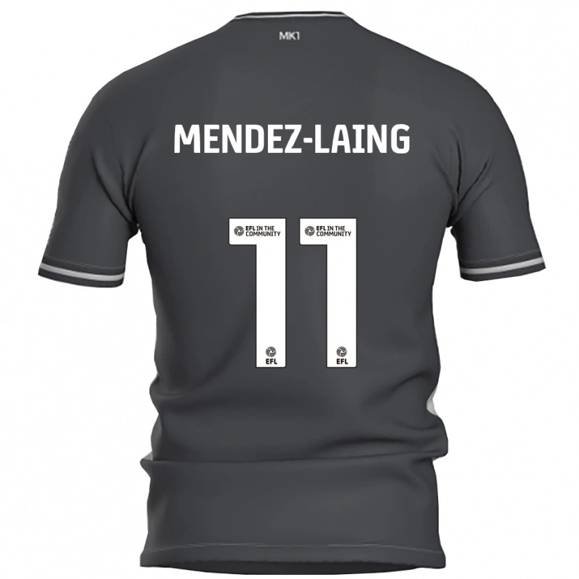 Danxen Hombre Camiseta Nathaniel Méndez-Laing #11 Gris Plata 2ª Equipación 2025/26 La Camisa