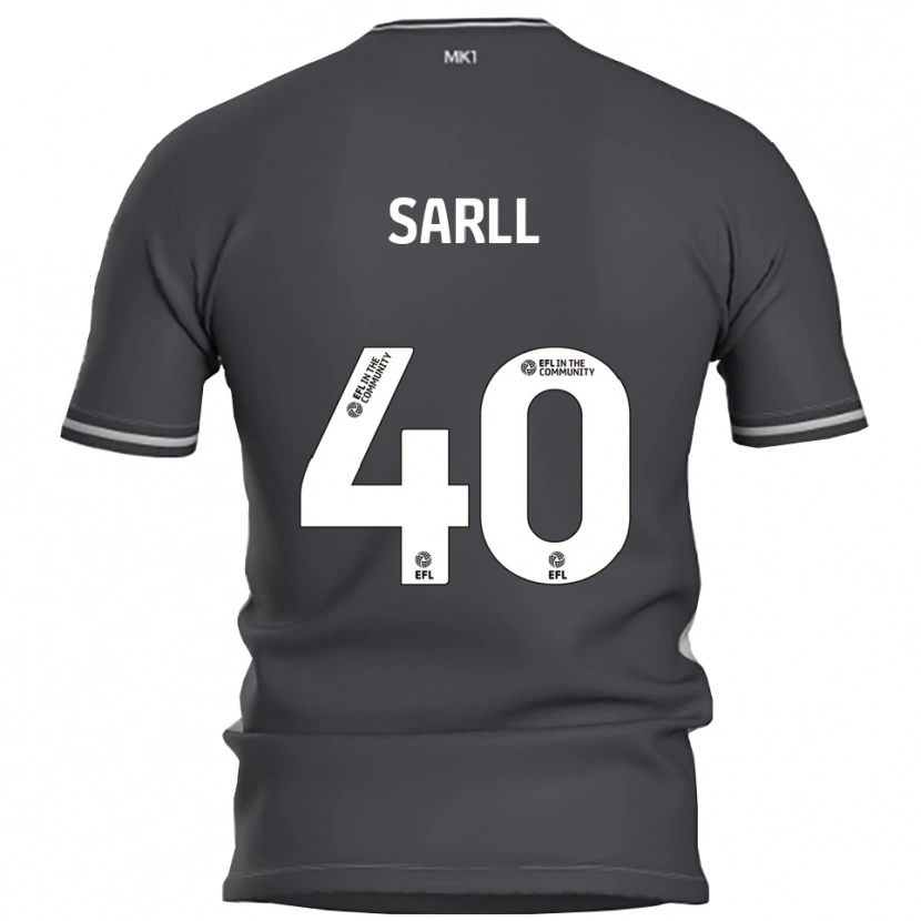 Danxen Hombre Camiseta Amelie Sarll #40 Gris Plata 2ª Equipación 2025/26 La Camisa