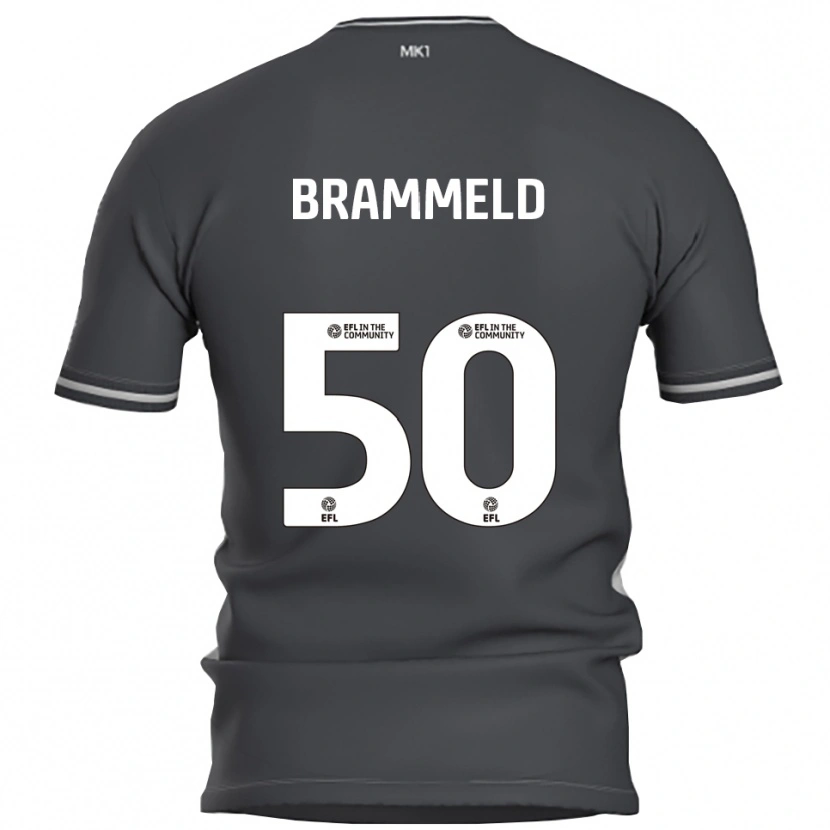 Danxen Hombre Camiseta Michael Brammeld #50 Gris Plata 2ª Equipación 2025/26 La Camisa