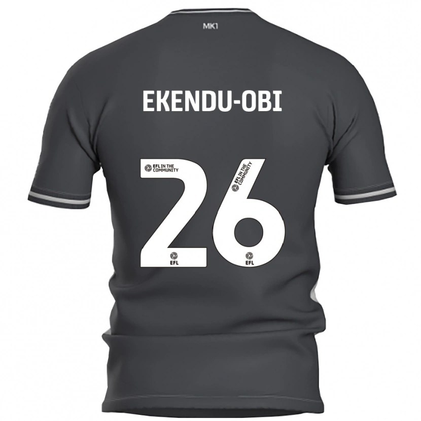 Danxen Hombre Camiseta Ugomma Ekendu-Obi #26 Gris Plata 2ª Equipación 2025/26 La Camisa