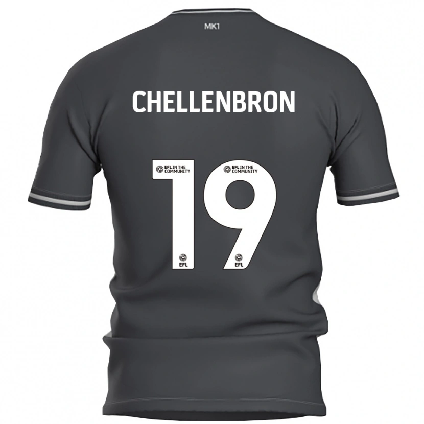 Danxen Hombre Camiseta Katie Chellenbron #19 Gris Plata 2ª Equipación 2025/26 La Camisa