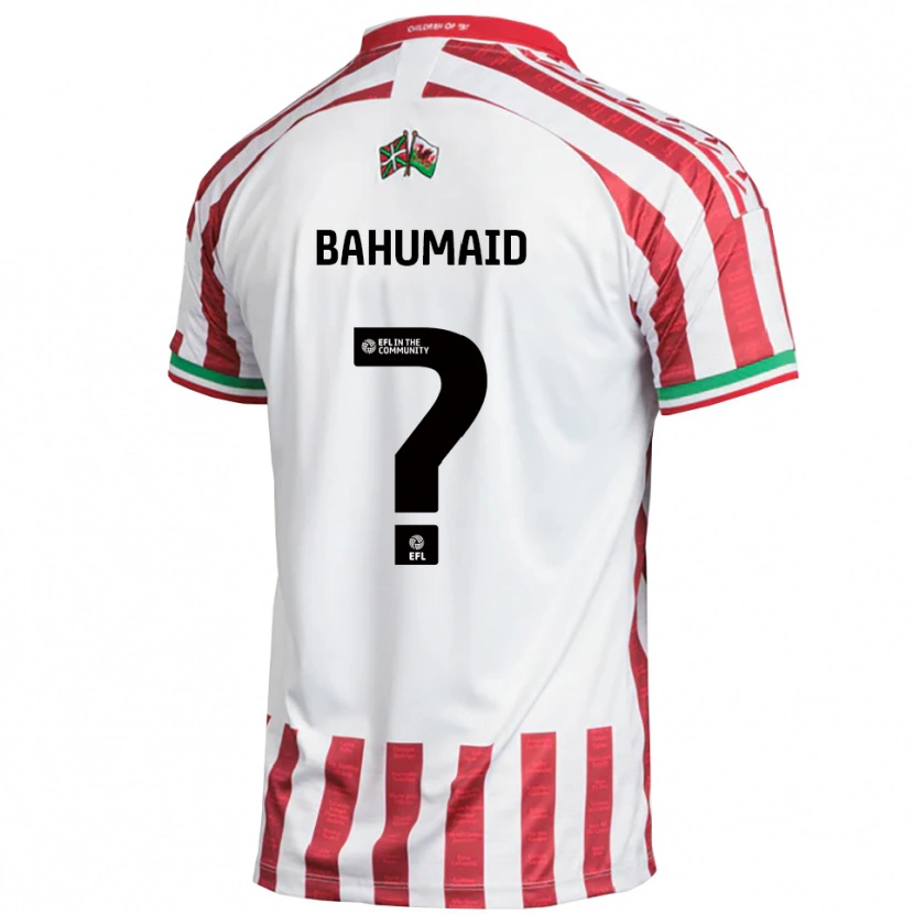 Danxen Hombre Camiseta Jaden Bahumaid #0 Rojo Blanco 2ª Equipación 2025/26 La Camisa