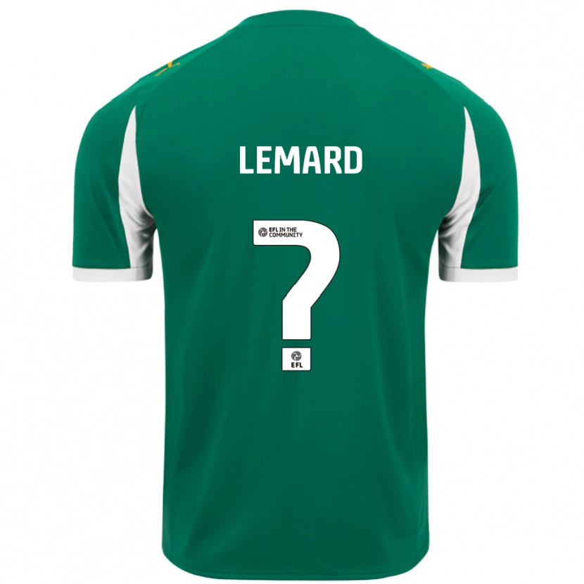 Danxen Hombre Camiseta Darshan Lemard #0 Verde Blanco 2ª Equipación 2025/26 La Camisa
