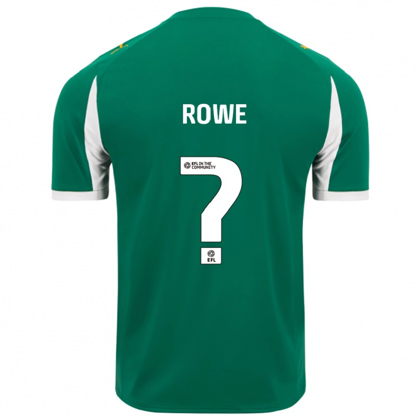 Danxen Hombre Camiseta Adam Rowe #0 Verde Blanco 2ª Equipación 2025/26 La Camisa