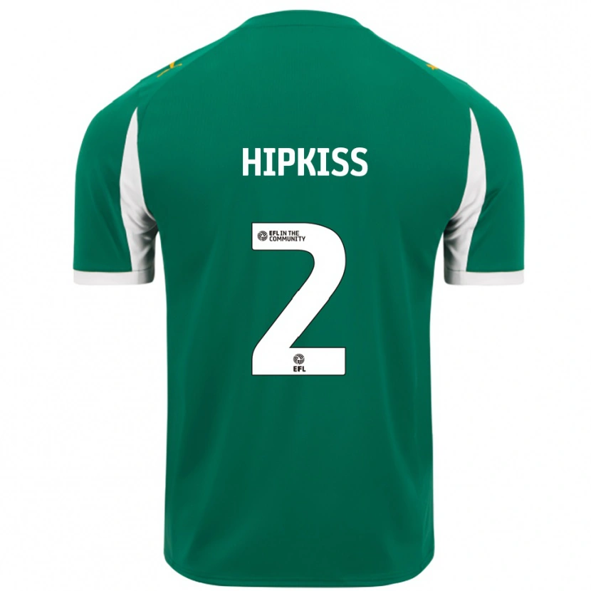 Danxen Hombre Camiseta Stanley Hipkiss #2 Verde Blanco 2ª Equipación 2025/26 La Camisa