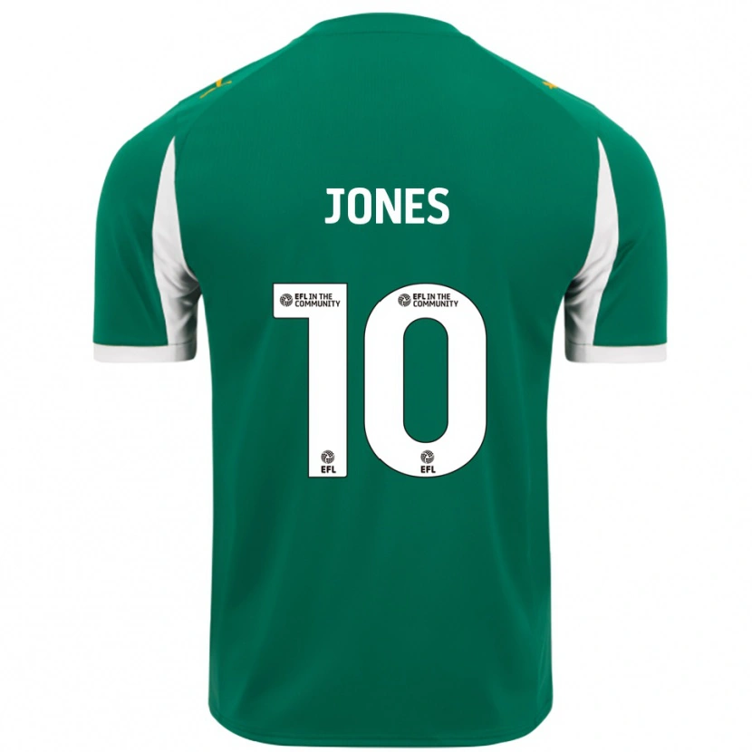 Danxen Hombre Camiseta Jodi Jones #10 Verde Blanco 2ª Equipación 2025/26 La Camisa