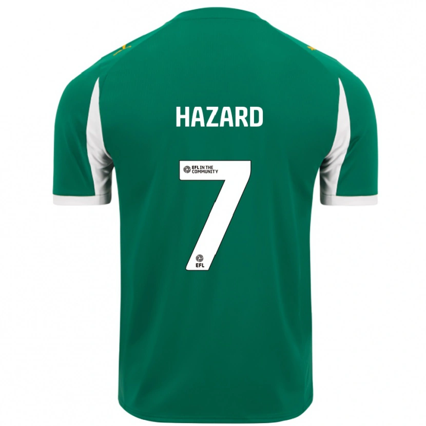 Danxen Hombre Camiseta Harrison Hazard #7 Verde Blanco 2ª Equipación 2025/26 La Camisa