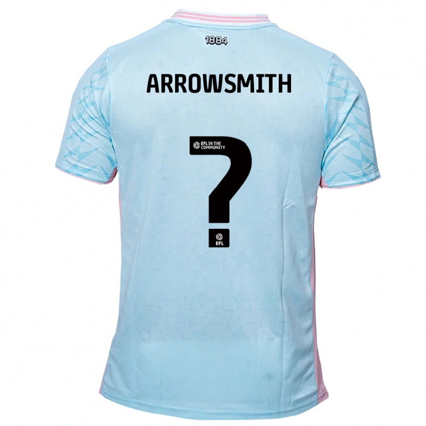 Danxen Hombre Camiseta Izzy Arrowsmith #0 Celeste Rosa 2ª Equipación 2025/26 La Camisa