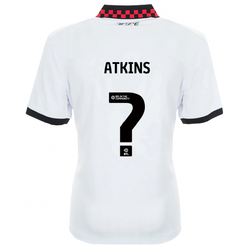 Danxen Hombre Camiseta Shian Atkins #0 Blanco Negro 2ª Equipación 2025/26 La Camisa