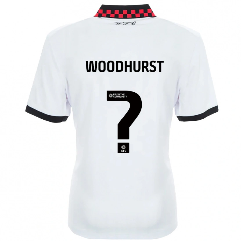 Danxen Hombre Camiseta Gurj Woodhurst #0 Blanco Negro 2ª Equipación 2025/26 La Camisa