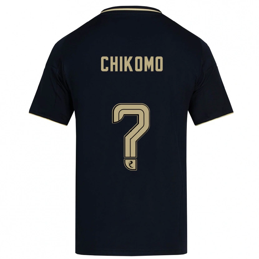 Danxen Hombre Camiseta Bradley Chikomo #0 Azul Marino Dorado 2ª Equipación 2025/26 La Camisa