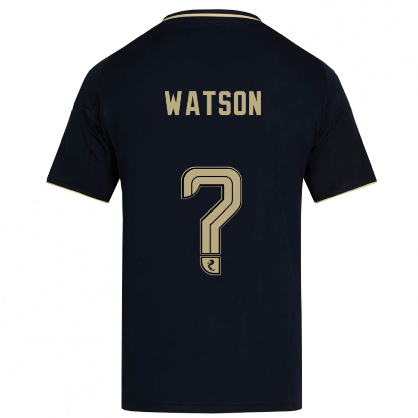 Danxen Hombre Camiseta Kai Watson #0 Azul Marino Dorado 2ª Equipación 2025/26 La Camisa