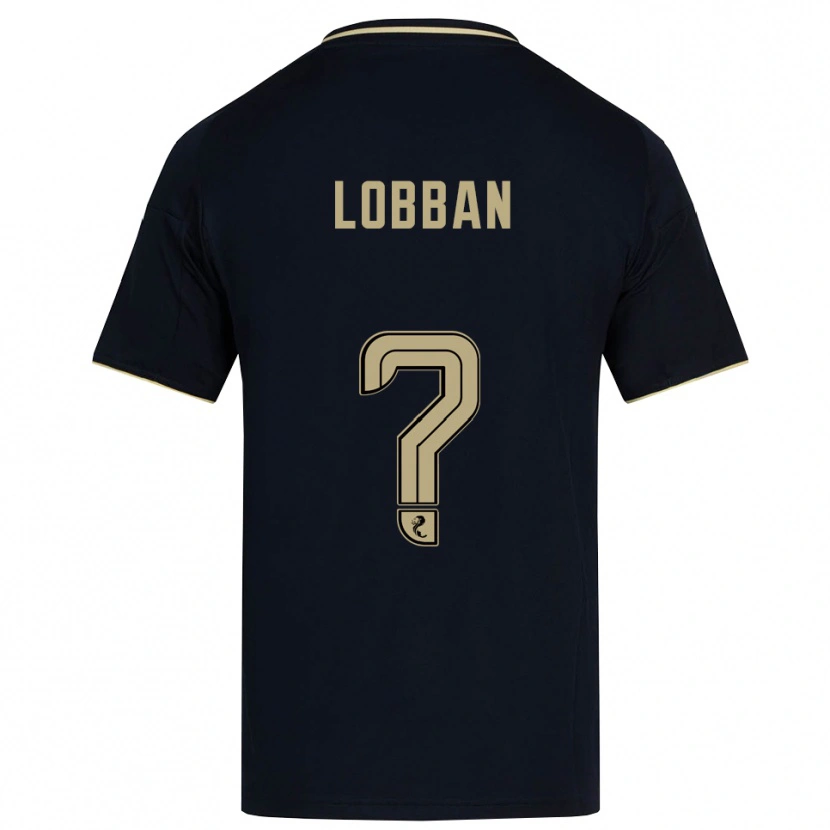 Danxen Hombre Camiseta Dylan Lobban #0 Azul Marino Dorado 2ª Equipación 2025/26 La Camisa