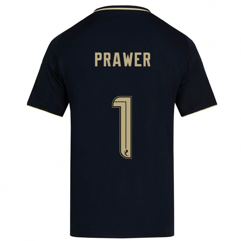 Danxen Hombre Camiseta Anna Prawer #1 Azul Marino Dorado 2ª Equipación 2025/26 La Camisa