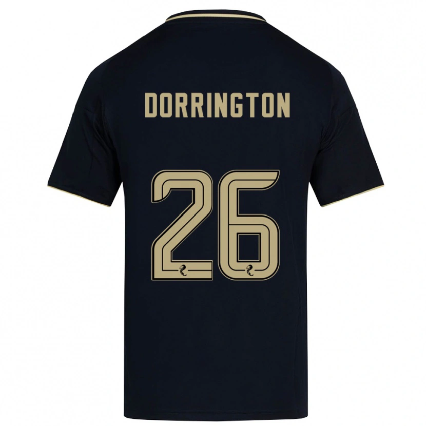 Danxen Hombre Camiseta Alfie Dorrington #26 Azul Marino Dorado 2ª Equipación 2025/26 La Camisa