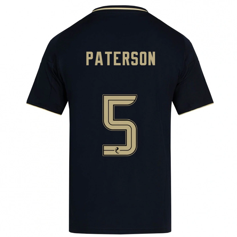 Danxen Hombre Camiseta Donna Paterson #5 Azul Marino Dorado 2ª Equipación 2025/26 La Camisa