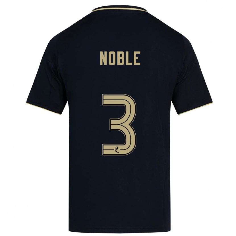 Danxen Hombre Camiseta Niamh Noble #3 Azul Marino Dorado 2ª Equipación 2025/26 La Camisa