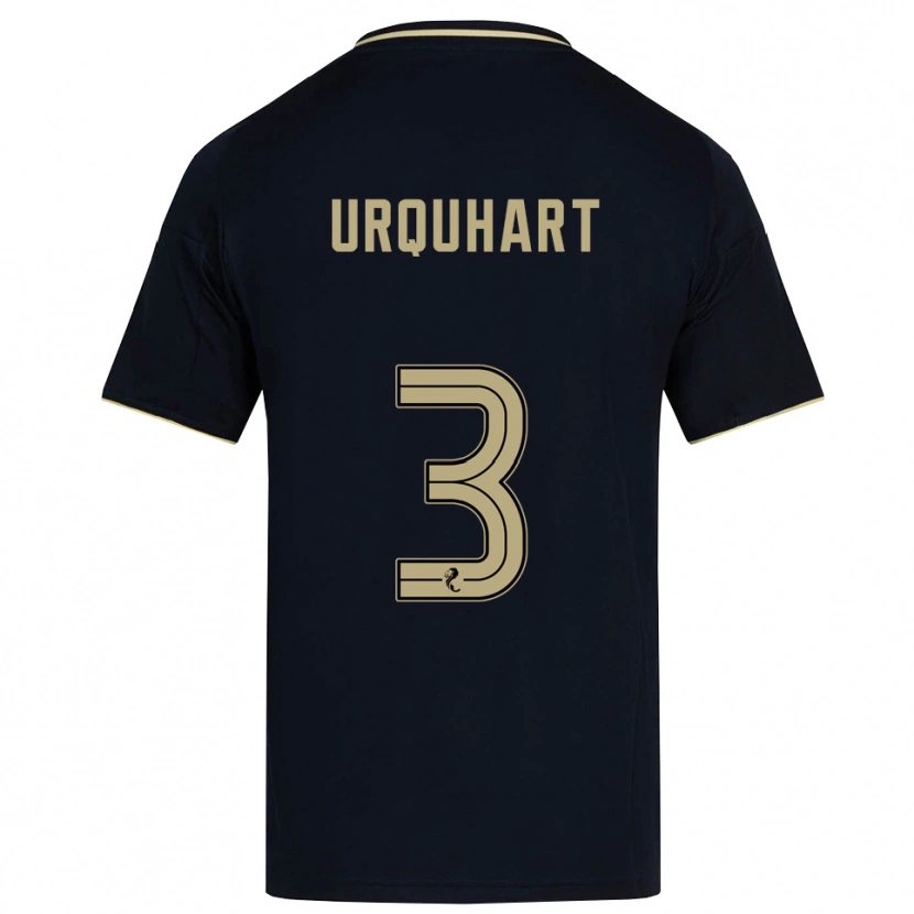 Danxen Hombre Camiseta Millie Urquhart #3 Azul Marino Dorado 2ª Equipación 2025/26 La Camisa