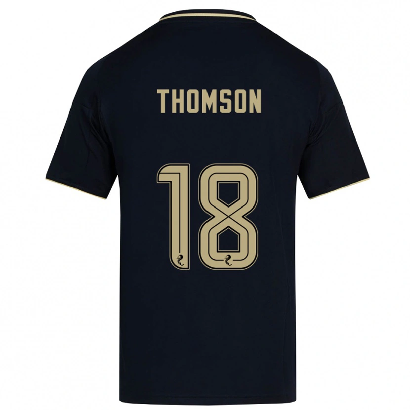 Danxen Hombre Camiseta Eva Thomson #18 Azul Marino Dorado 2ª Equipación 2025/26 La Camisa