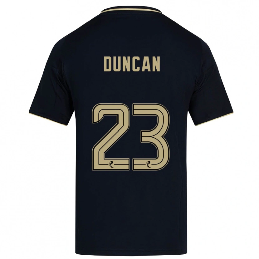 Danxen Hombre Camiseta Ryan Duncan #23 Azul Marino Dorado 2ª Equipación 2025/26 La Camisa