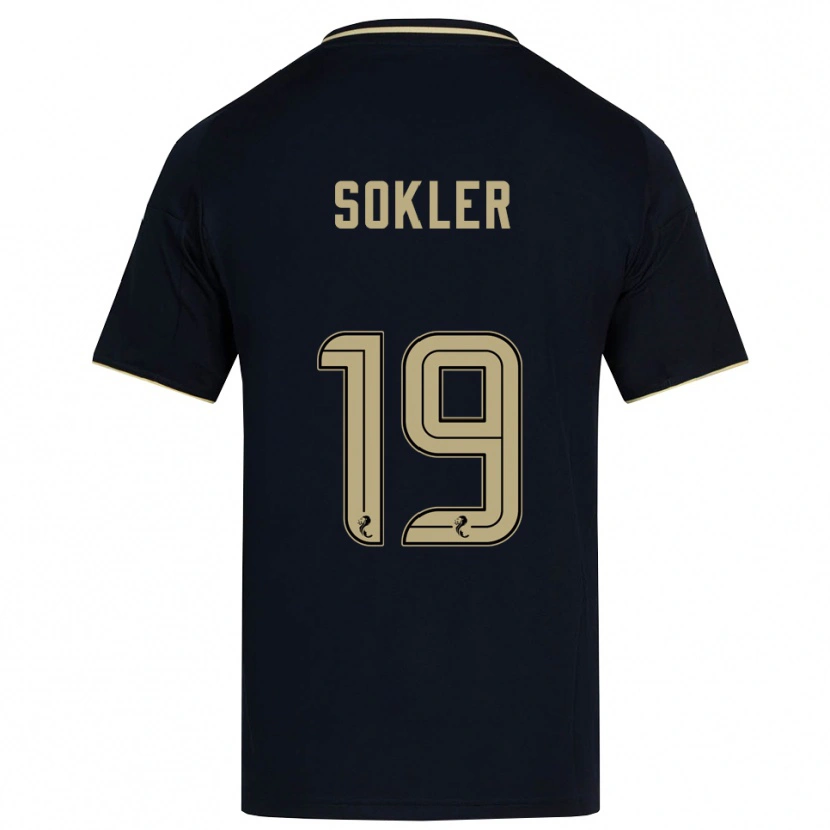 Danxen Hombre Camiseta Ester Sokler #19 Azul Marino Dorado 2ª Equipación 2025/26 La Camisa