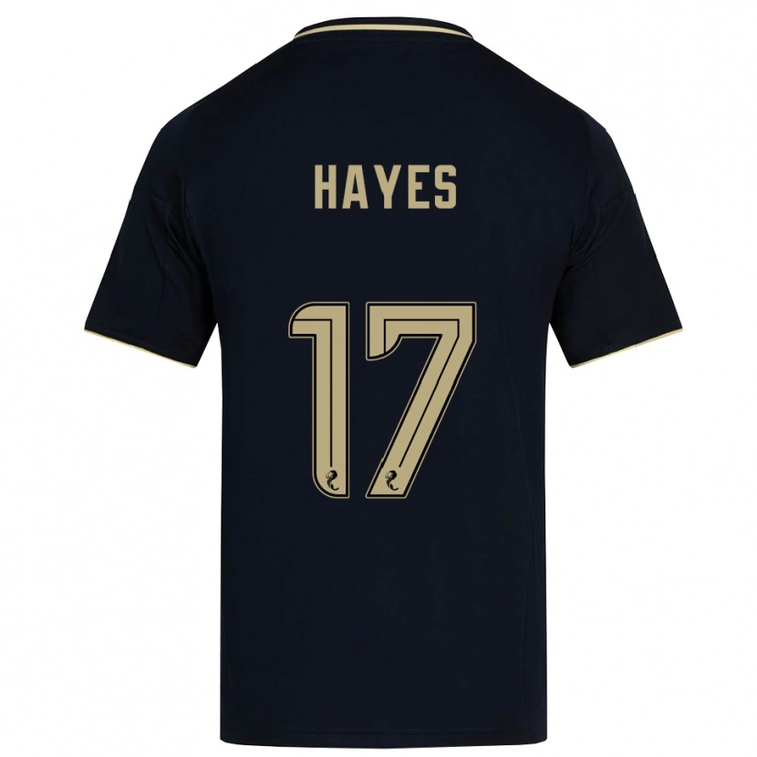 Danxen Hombre Camiseta Jonny Hayes #17 Azul Marino Dorado 2ª Equipación 2025/26 La Camisa