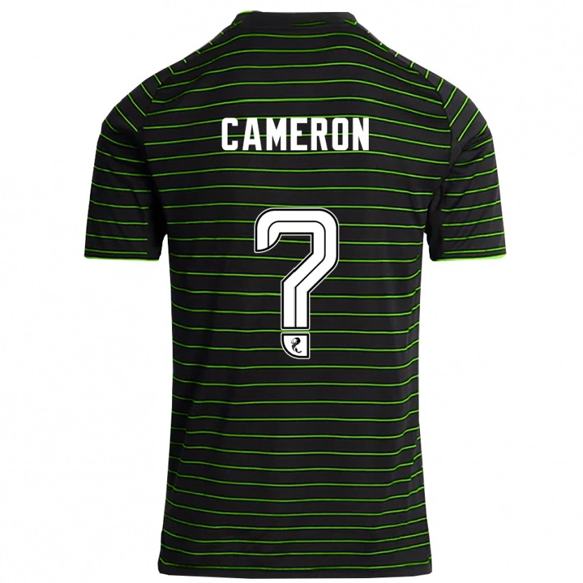Danxen Hombre Camiseta Jacob Cameron #0 Negro Verde 2ª Equipación 2025/26 La Camisa