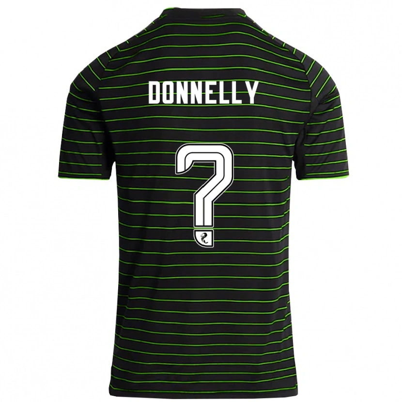 Danxen Hombre Camiseta Jacob Donnelly #0 Negro Verde 2ª Equipación 2025/26 La Camisa