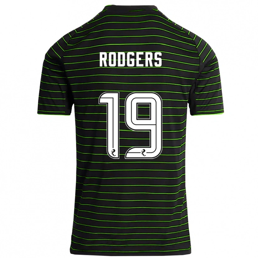 Danxen Hombre Camiseta Lisa Rodgers #19 Negro Verde 2ª Equipación 2025/26 La Camisa