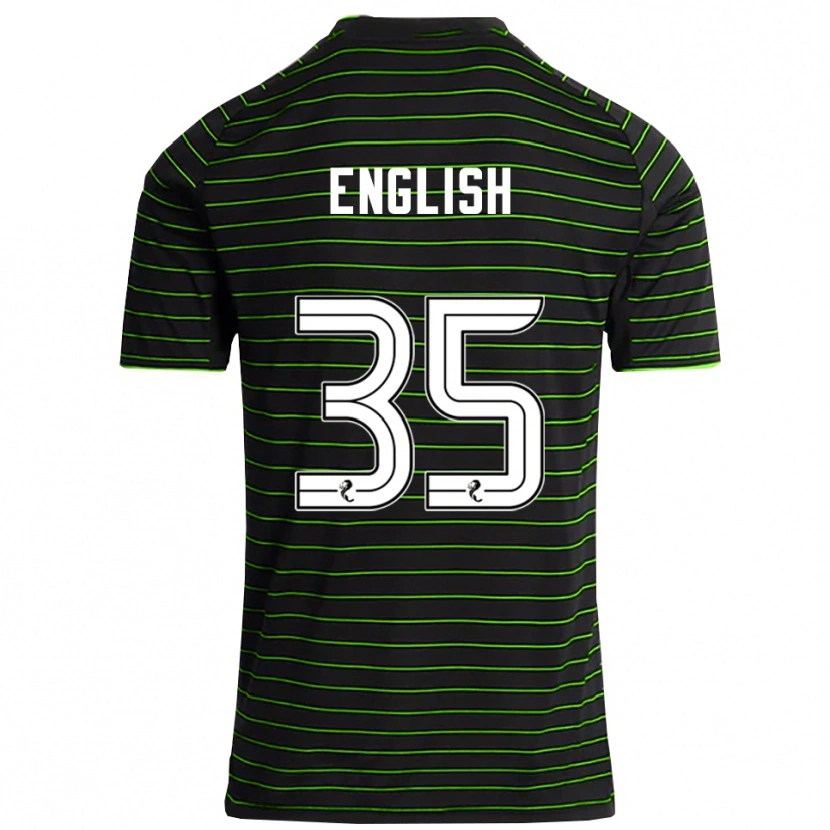 Danxen Hombre Camiseta Isaac English #35 Negro Verde 2ª Equipación 2025/26 La Camisa