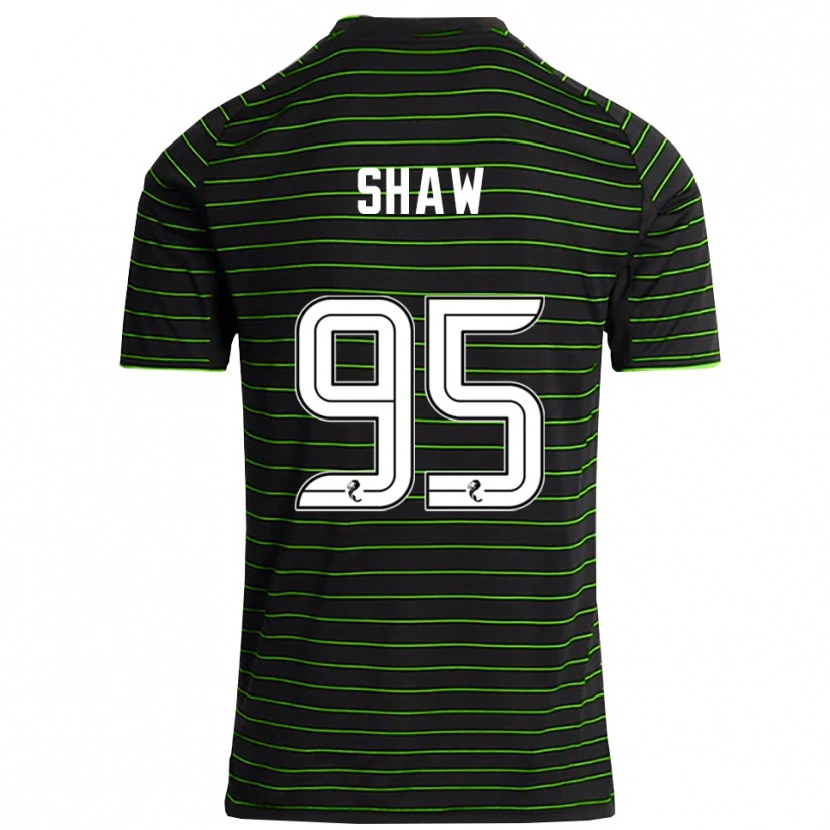 Danxen Hombre Camiseta Corey Shaw #95 Negro Verde 2ª Equipación 2025/26 La Camisa