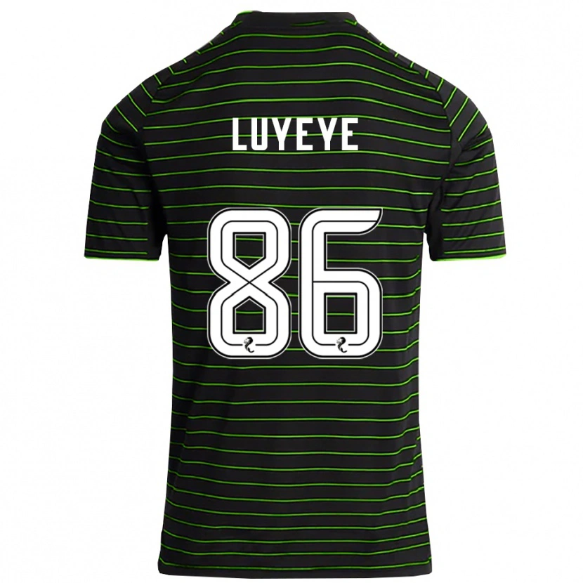 Danxen Hombre Camiseta Benny-Jackson Luyeye #86 Negro Verde 2ª Equipación 2025/26 La Camisa