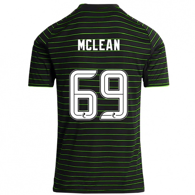 Danxen Hombre Camiseta Kai Mclean #69 Negro Verde 2ª Equipación 2025/26 La Camisa