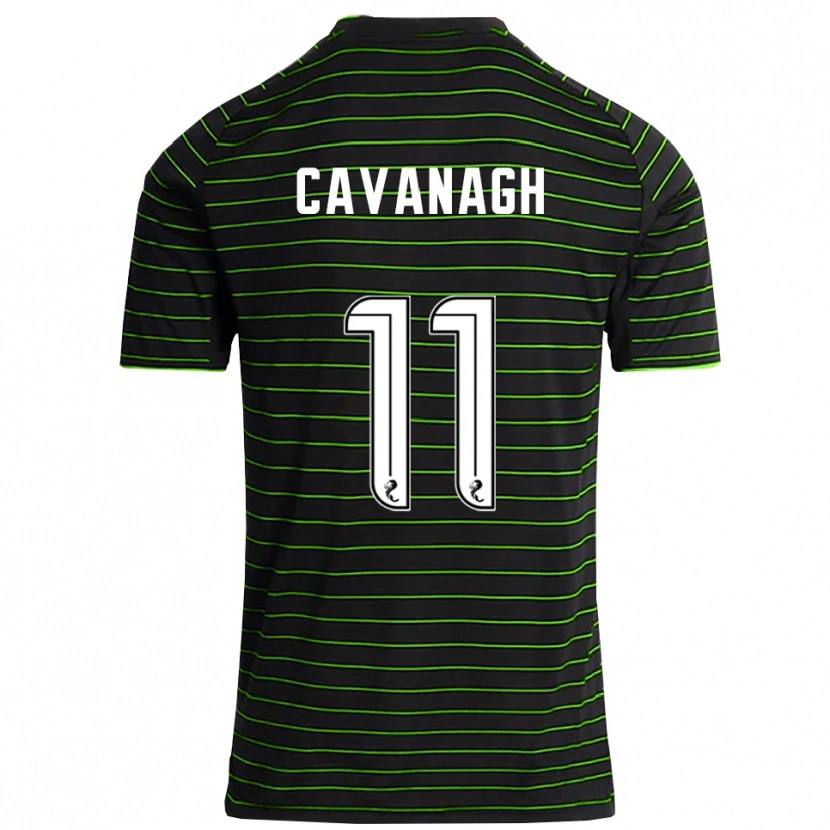 Danxen Hombre Camiseta Colette Cavanagh #11 Negro Verde 2ª Equipación 2025/26 La Camisa