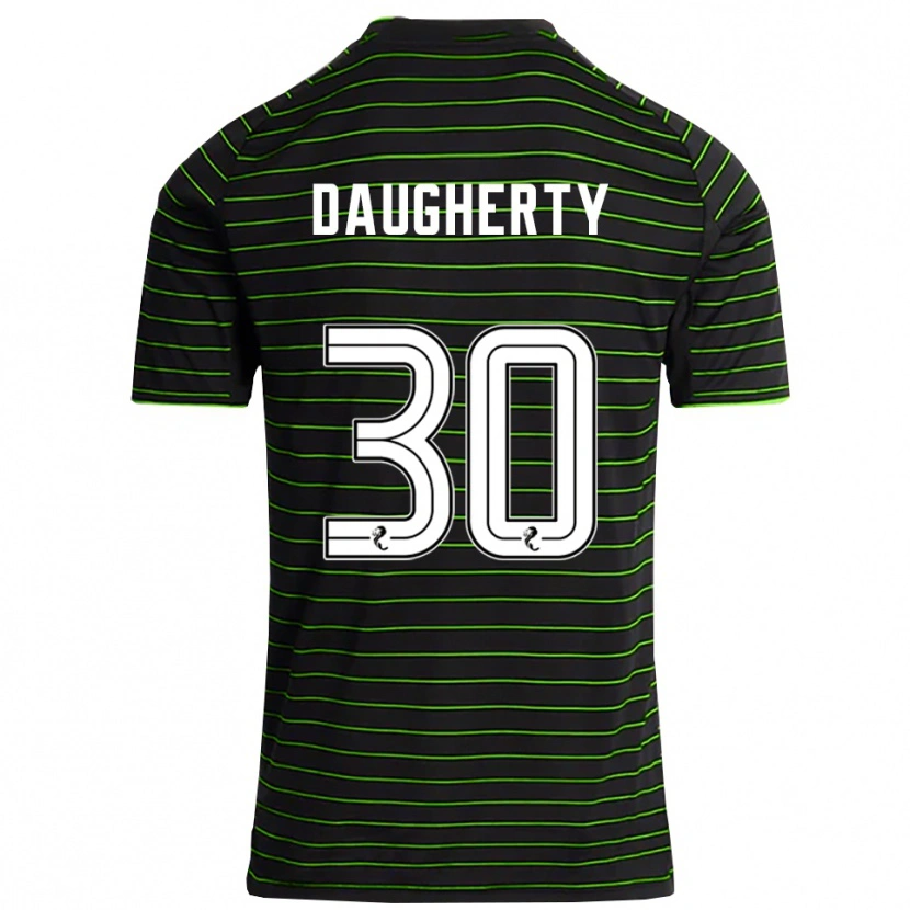 Danxen Hombre Camiseta Kelsey Daugherty #30 Negro Verde 2ª Equipación 2025/26 La Camisa