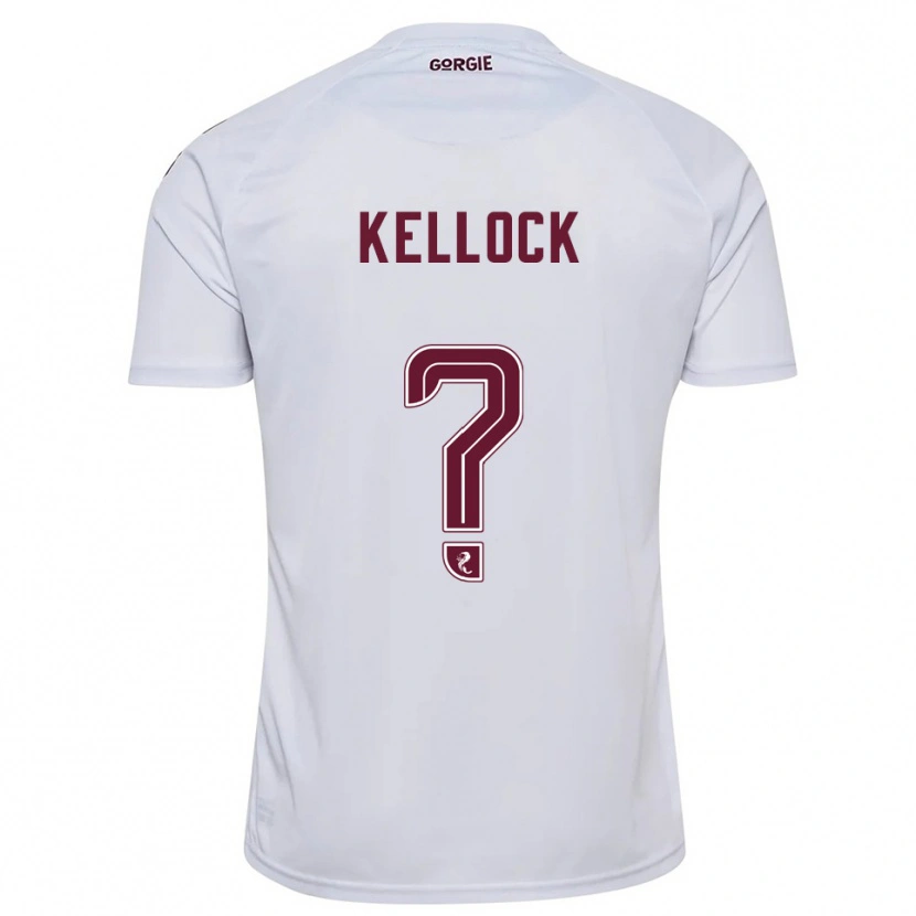 Danxen Hombre Camiseta Peter Kellock #0 Blanco Borgoña 2ª Equipación 2025/26 La Camisa