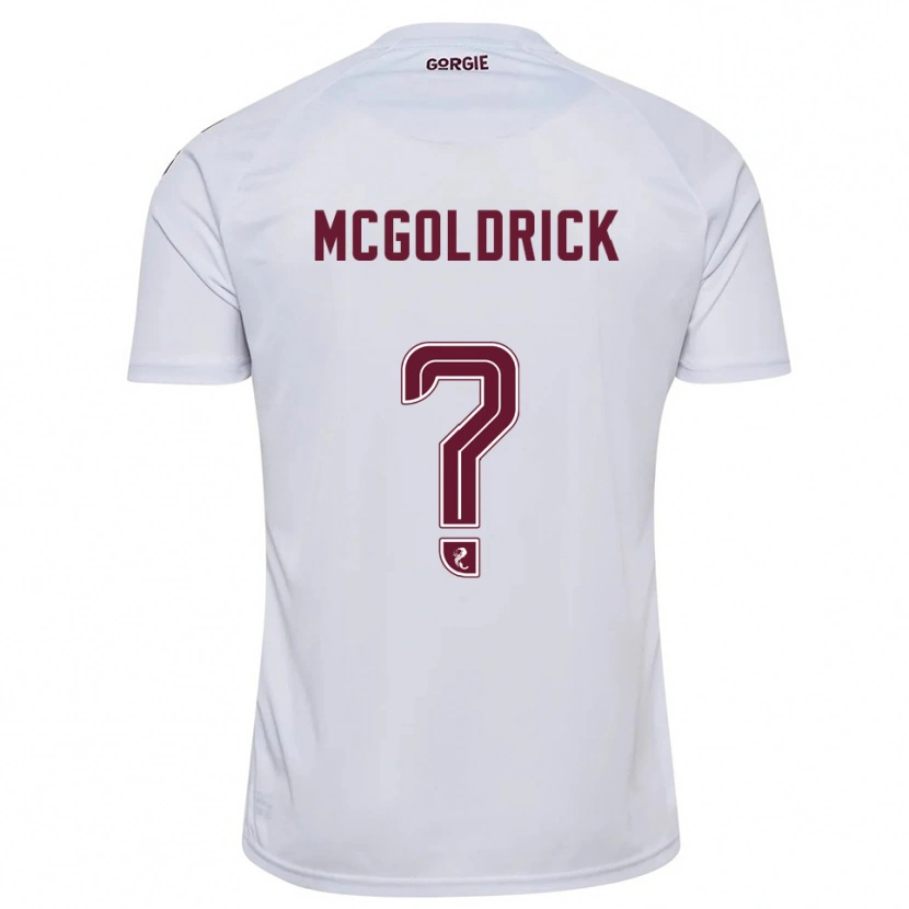 Danxen Hombre Camiseta Zac Mcgoldrick #0 Blanco Borgoña 2ª Equipación 2025/26 La Camisa