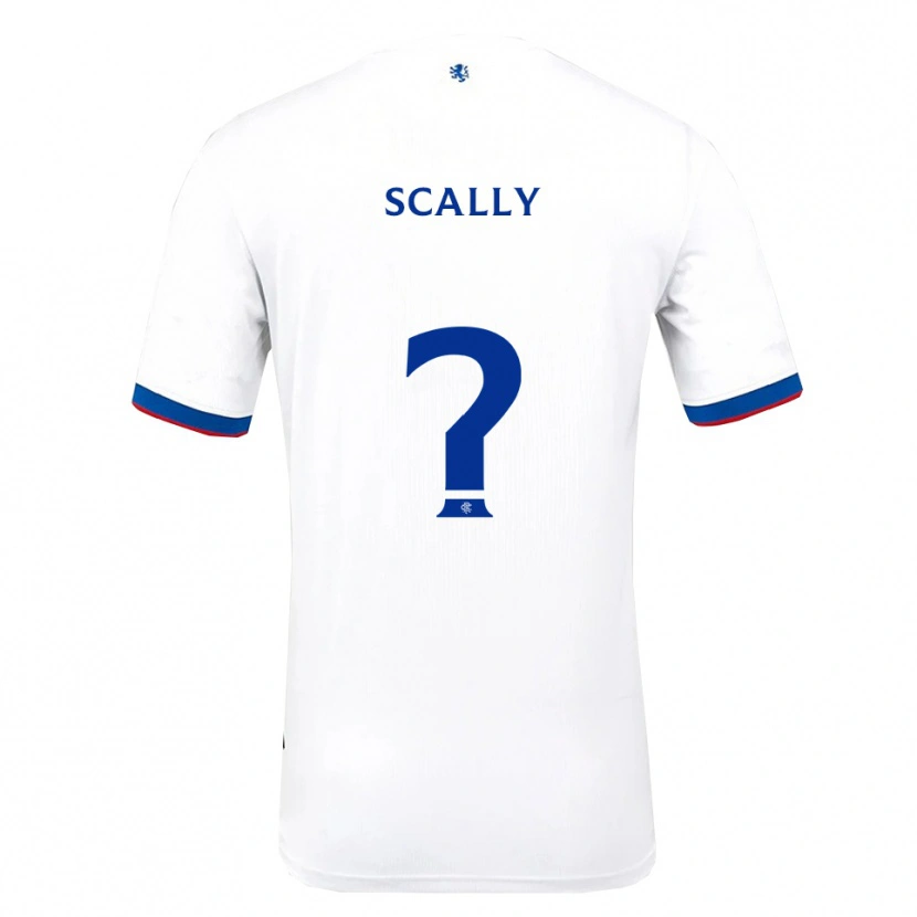 Danxen Hombre Camiseta Ashton Scally #0 Blanco Rojo Azul 2ª Equipación 2025/26 La Camisa