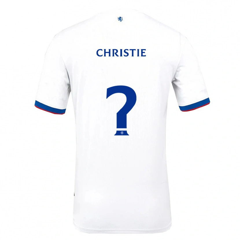 Danxen Hombre Camiseta Cormac Christie #0 Blanco Rojo Azul 2ª Equipación 2025/26 La Camisa