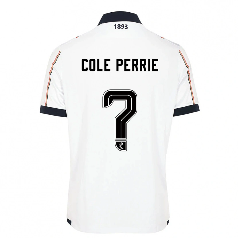 Danxen Hombre Camiseta Cole Perrie #0 Blanco Azul Marino Rojo 2ª Equipación 2025/26 La Camisa