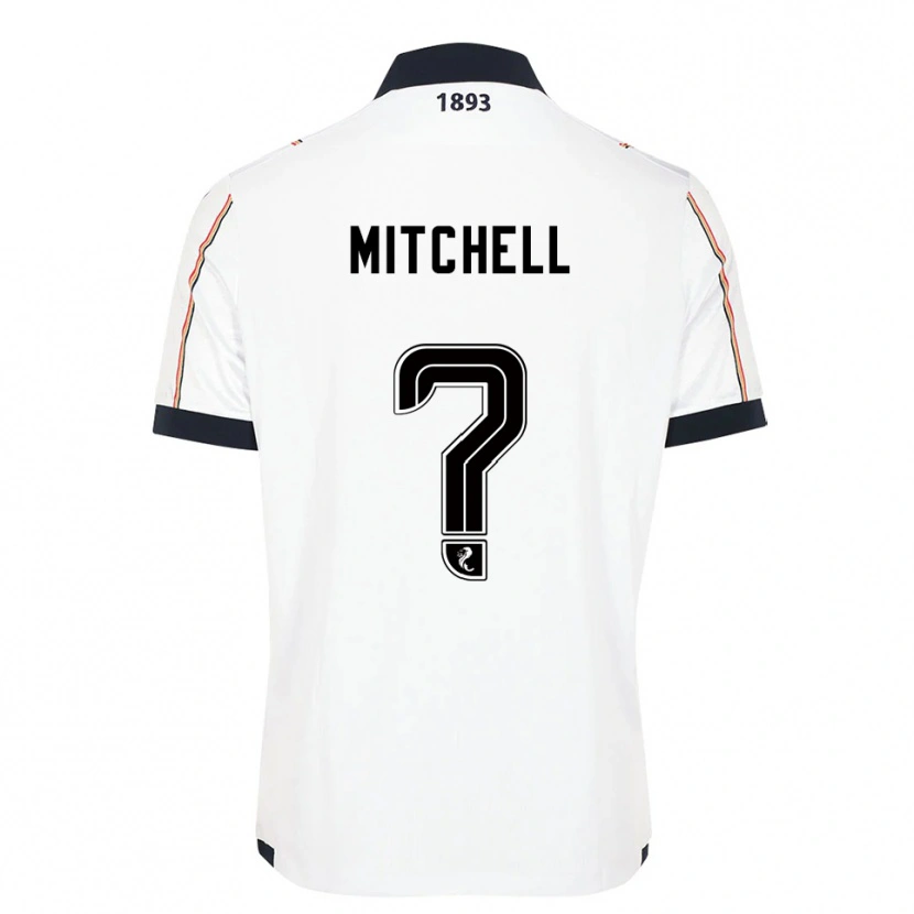 Danxen Hombre Camiseta Josh Mitchell #0 Blanco Azul Marino Rojo 2ª Equipación 2025/26 La Camisa