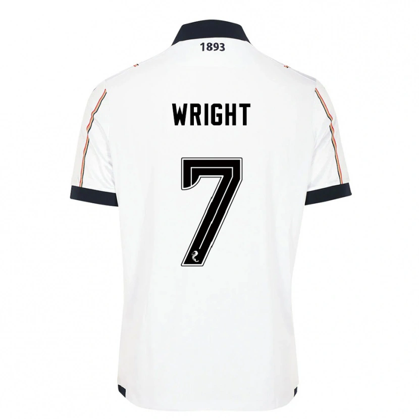 Danxen Hombre Camiseta Drey Wright #7 Blanco Azul Marino Rojo 2ª Equipación 2025/26 La Camisa