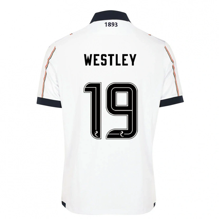 Danxen Hombre Camiseta Joe Westley #19 Blanco Azul Marino Rojo 2ª Equipación 2025/26 La Camisa