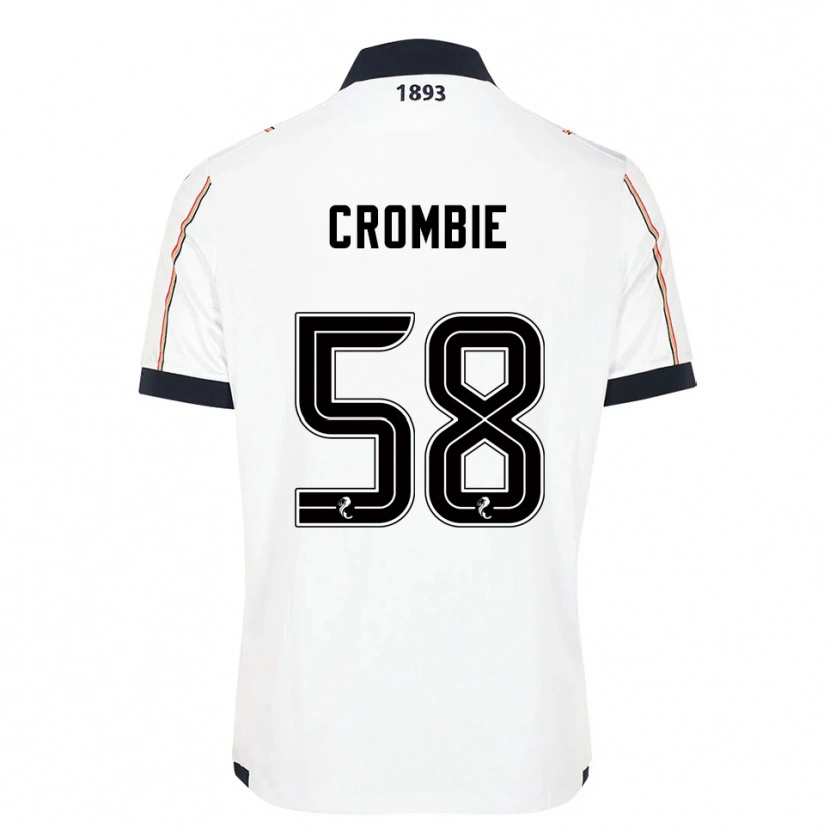 Danxen Hombre Camiseta Ethan Crombie #58 Blanco Azul Marino Rojo 2ª Equipación 2025/26 La Camisa