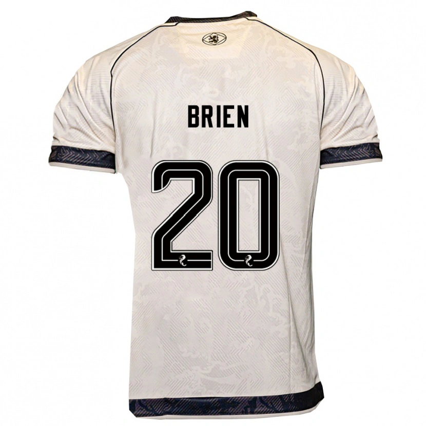 Danxen Hombre Camiseta Freya Brien #20 Blanco Negro 2ª Equipación 2025/26 La Camisa
