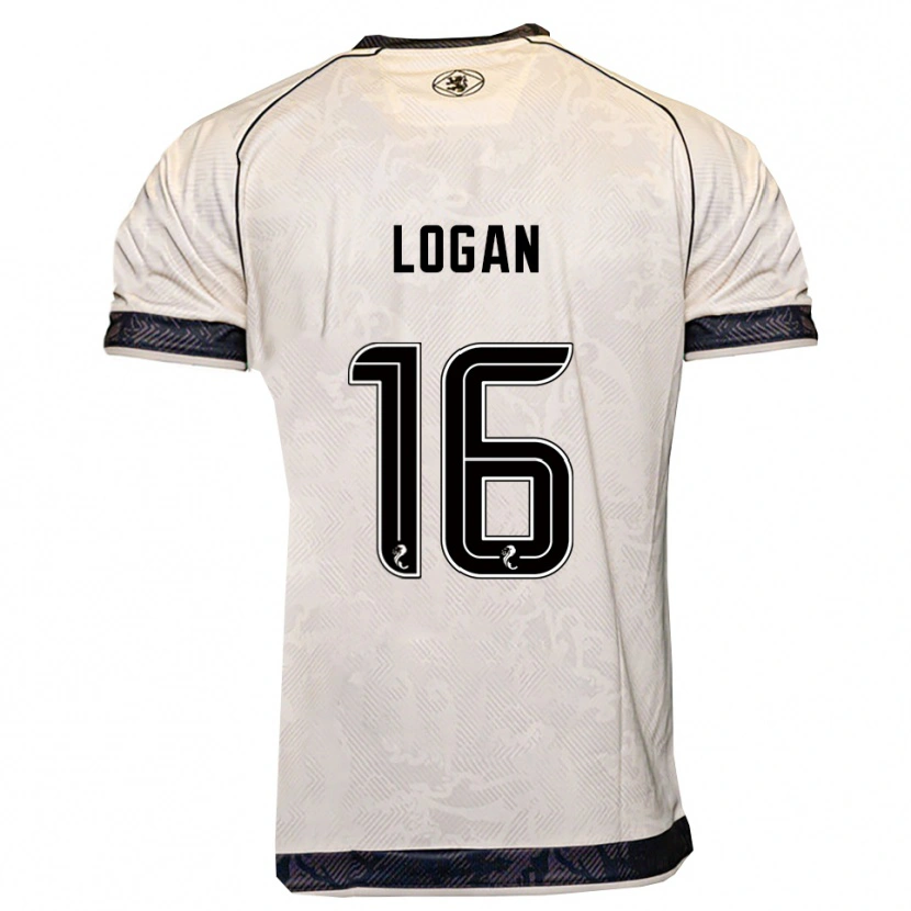Danxen Hombre Camiseta Alex Logan #16 Blanco Negro 2ª Equipación 2025/26 La Camisa