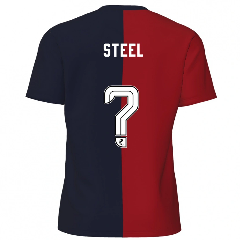 Danxen Hombre Camiseta Lauren Steel #0 Rojo Azul Marino 2ª Equipación 2025/26 La Camisa